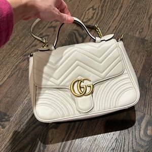GG Marmont Top Handle Flap Bag